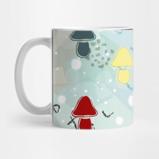 Mushroom Pattern Mug